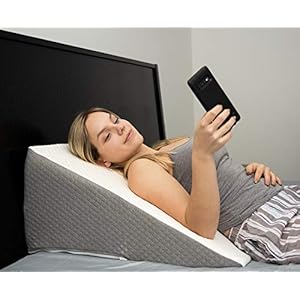 Kolbs Bed Wedge Pillow | Chic Jacquard Cover | Wedge Pillow for Sleeping and Acid Reflux, Heartburn, GERD