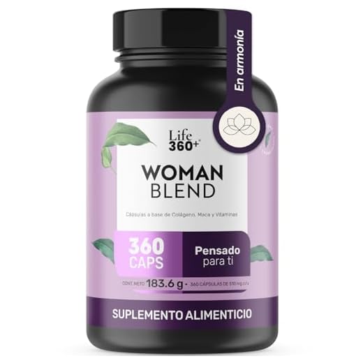 360 Capsulas de Womens Multi Multivitaminico mujer - Vitaminas para mujer - Colageno hidrolizado Vitamina e, Biotina (Biotina para el cabello), Vitamina C, Vitamina D, vitamina b12, acido folico y mucho más. Life 360 una sola capsula al día