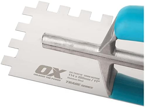 OX Trade Notched Stainless Steel Tiling Trowel - 12mm