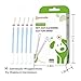 zimumoda 50 Pcs 2-in-1 Pet Ear Cleaning Cotton Swabs for Dogs & Cats - Essential Oil Infused Cat Ear Cleaner - Gentle Ear Wax Removal - Soothing Itch & Freshness - Individually Wrapped for Easy Use