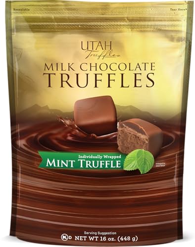 Mint Truffles - Utah Truffles Belgian Milk Mint Chocolate Truffles