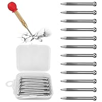 Lechengjia 12 StüCk Automatischer Metall KöRner Werkzeug, Automatischer KöRner, Metall, Holz, Glas Und DüNne Stahlbleche