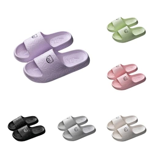 Cute Bear Slippers For Women Summer Feeling Soft Platform Non-Slip Sandals Antislip Indoor Outdoor Slippers kawaii Gifts for Women Men