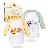 öko baby ✅ AUSGEZEICHNETE PASSFORM – Damit garantiert nichts verrutscht oder das Langarm Lätzchen deinem Baby gar zu eng ist, überzeugt dich MalaMati mit einer universellen Passform. Hier sitzt alles perfekt und die Kleidung deines Kindes bleibt sauber!