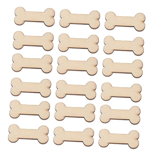NUOBESTY 50 Stück Unfertige Hundeknochen Aus Holz Ideal Zum Bemalen Und Dekorieren Für DIY Projekte Basteln Und Holzhandwerk Perfekt Für Kreative Und Deko Ideen