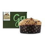 Galup Panettone Italiano con Peras Confitadas y Chocolate Negro, Glaseado de Avellana IGP Piamonte, 750 Gramos