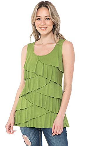 LEEBE Women and Plus Size Ruffle Top (Small-5X)4