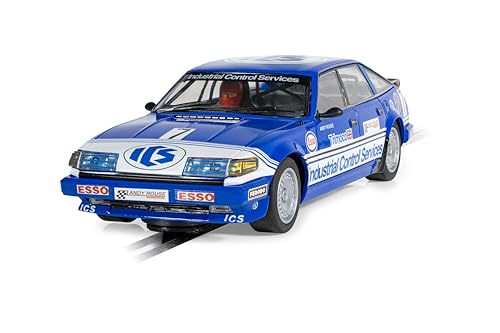 Scalextric C4634 Rover SD1 - BTCC 1984 - Andy Rouse Cars - Touring Cars Slot Car Racing, Blue, 1870 cubic centimeters - Image 2