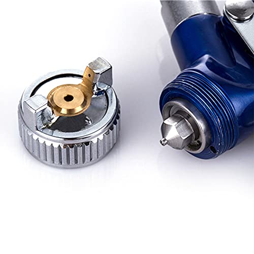 ANCLLO 1.0mm Mini HVLP Luchtspuitpistool Airbrush Kit Touch Up Verf Sproeier Zwaartekracht Feed Luchtborstel Set Auto Schilderen voor Spot Reparatie - Image 6