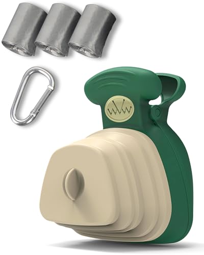 Image of Portable Dog Pooper Scooper with Bag Attachment, Small Handheld Poop Scoop for Travel Walks Yard