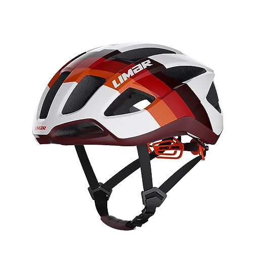 Limar Air Stratos Casco, Unisex Adultos, White Dark Red, L