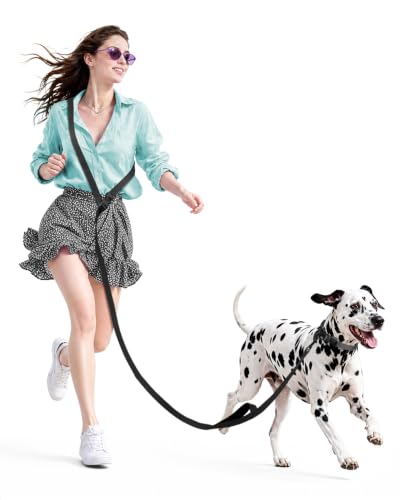 Heelay Hands Free Dog Leash, 5.9-8.2ft Multifunctional Crossbody Rope with Explosion-Proof Handle...