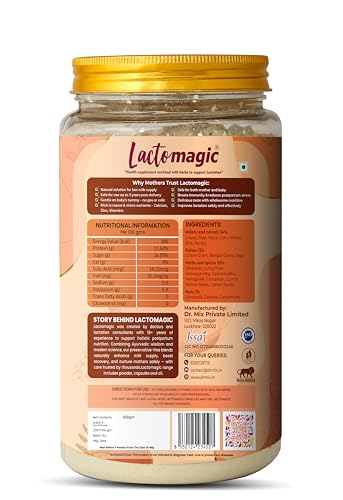 Image of Lactation Supplement Powder for Breastfeeding Mothers | 500g | Helps Increase Milk Supply, Postpartum Recovery, Energy & Immunity | 15 Herbs Ayurvedic Formula with Shatavari and Fenugreek | No Preservatives | Pack of 1