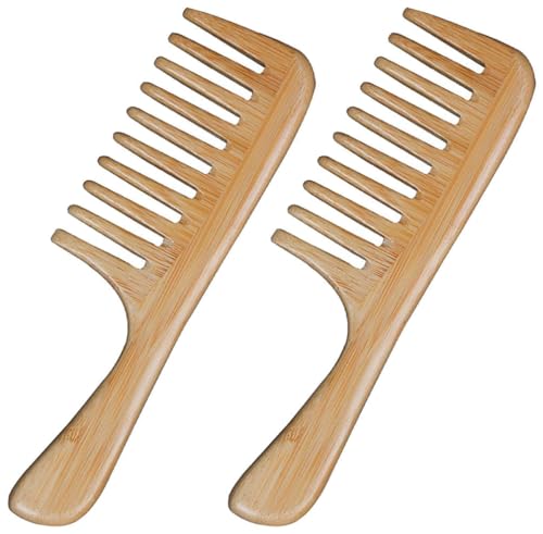 Peigne en bambou naturel noble pour un démêlage sain de tous types de cheveux