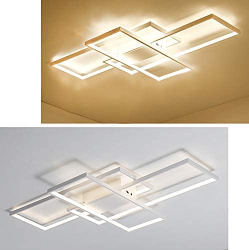 Chandelier LED dimmable avec télécommande et lignes créatives pour un plafonnier de cuisine - 4