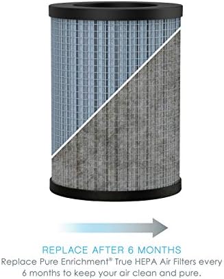 Pure Enrichment® Genuine 2-in-1 True HEPA Replacement Filter PureZone™ Mini Portable Air Purifier (PEPERSAP)