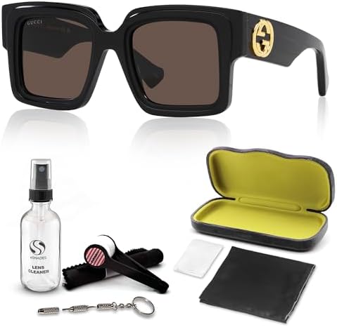 Gucci GG1307S Designer Fashion Sunglasses for Women Eyewear with eSHADES Kit - Embrace Sophistication and Elegance