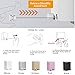 BESy Retractable Clothesline ABS case+Aluminum Dryer with Adjustable Stainless Steel Rope String Hotel Style Heavy Duty, Drill Free & Wall Mounted Method, 13.8 Feets,White