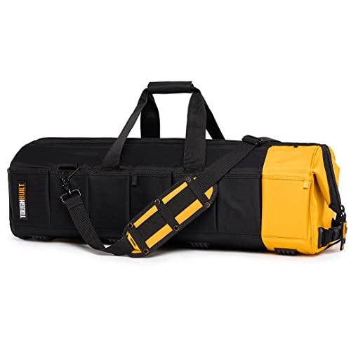 ToughBuilt - 30" Massive Mouth Tool Bag - 65 Pockets & Loops, Padded Shoulder Strap, Heavy-duty Steel Reinforced Handles, Zipper Lock Large Wide Mouth Tool Storage/Organizer Box - (TB-60-30-UK) - Image 7