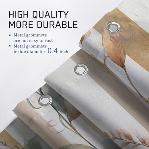 Rideau de douche extra large rayures vert printemps 274x183 cm - 5