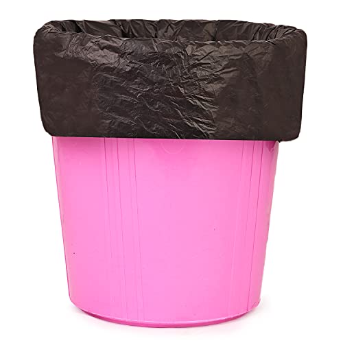 Image of VIBHU Plastic Dustbin Bag (Black) - Pack of 50 (Small)