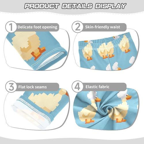 Toddler Girls Leggings Printed Yoga Pants Leggings Chef Hat Duck for Kids3