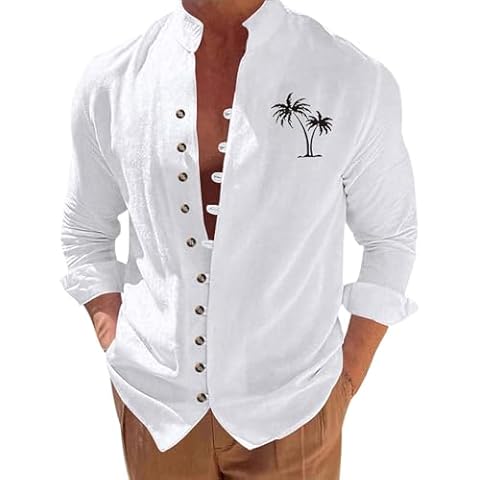 Chemise décontractée en coton et lin - Generic Cover