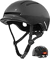 Bike Helmets for Adults Men Women,Mens/Womens Cool Bicycle Helmet with Magnetic Rear LED Light,Youth Boys/Girls Helmet (Shiny Black,M)