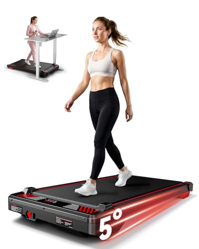 Walking Pad Treadmill, BestGod Treadmills for Home 330LBS Capacity Under Desk Treadmill with Incline Running Pad, Compact Portable Desk Treadmills Small Exercising Walk Pad with Remote Control