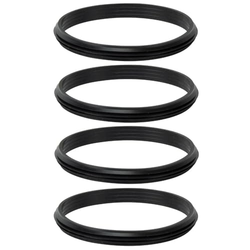 Tubo per Stufa a Pellet in Acciaio rivestito con smalto porcellanato Nero per Canna Fumaria (Kit 4 Guarnizioni, Diametro 8 Ø cm)