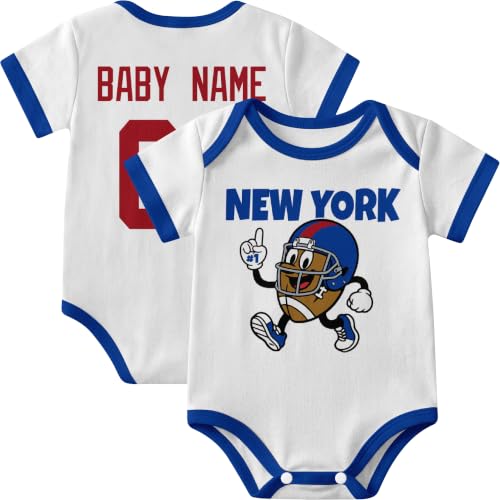 Image of KREDE Baby Clothes Custom Short Sleeves for Baby Boy Gifts | Custom Bodysuit with Number Name Gifts for Baby