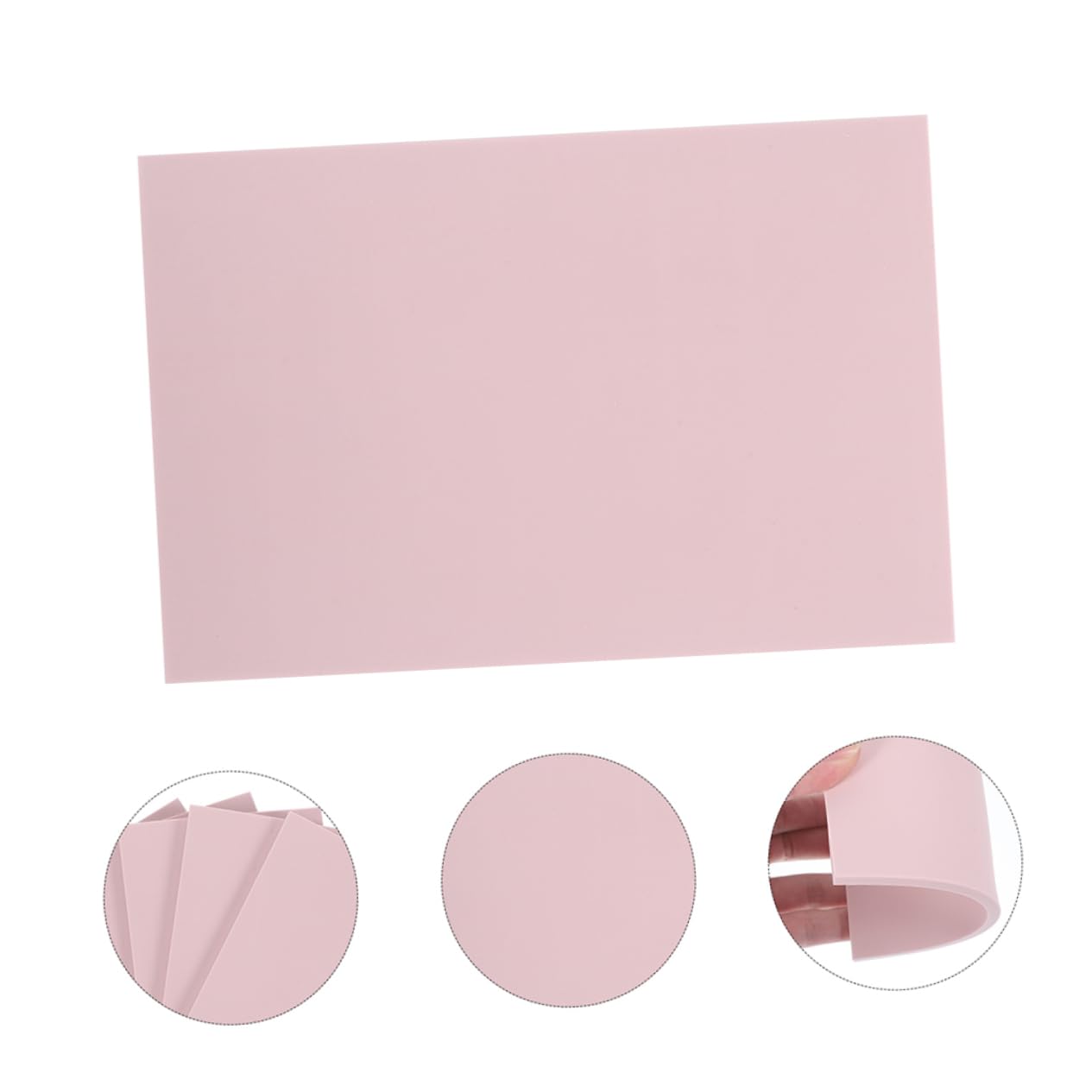 Selbstgemacht Gummistempelziegel aus Tpr, Rosa, 5 Stück für Handgravur