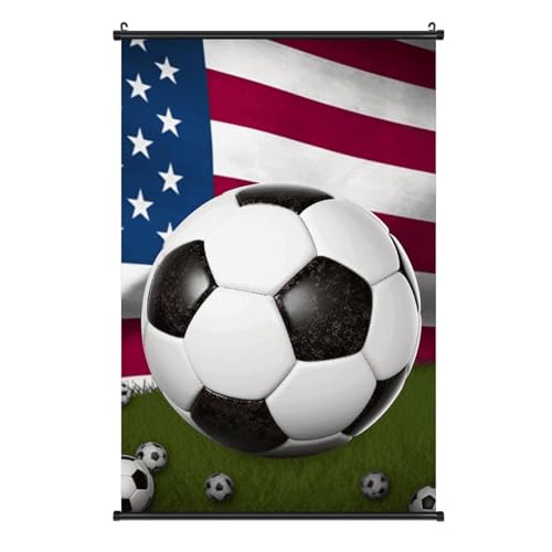Peinture de football américain sur toile pour personnaliser un studio