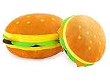 ぬいぐるみ ハンバーガー 枕バーガー 抱き枕 もこもこ 柔らかい 手触りいい 癒し 可愛い お誕生日 記念日 バレンタインデー 贈り物 置物 店飾り 子供大人用 おもちゃ クッション 30cm
