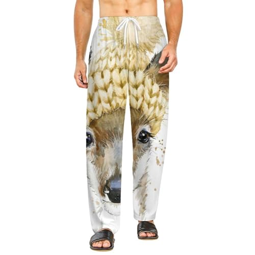 Bas de pyjama cerf pour femme | Pantalon de nuit long S
