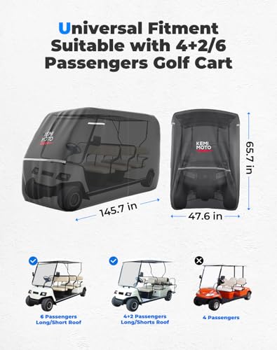 KEMIMOTO 600D 6-Seater Cover