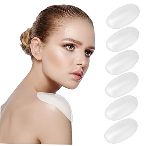 FOMIYES Cushioned Shoulder Pads for Women Elastic Silicone Pads Self-adhesive Back for T-shirts and Dresses