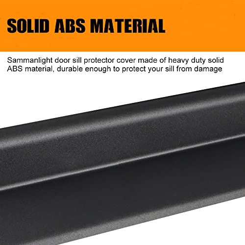Samman Door Entry Guards Sill Plate Protectors Jk Entry Guard Cover With Skull Pattern Welcome Pedal Protector Cover Sill Scuff Cover Panel Step Protector Compatible With 07-18 Wrangler Jk 2Door #TOP4