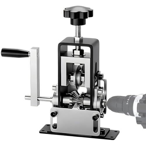 Maquina Pelacables Electricista Cobre, Pelacables Automático con Manivela, Manual Adecuado para Cables de 1-25 mm, Pela Cables de Electricidad para Cobre y Chatarra