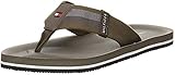 Tommy Hilfiger Sporty Corporate Beach Sandal, Sandalias con Punta Abierta Hombre, Verde (Army Green Rbn), 42 EU