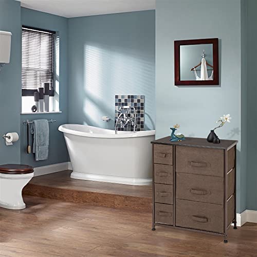 Walnuta Folding Storage Cabinet Non-Woven Fabric Closet Multi-Layer Drawer Bedroom Furniture Bedroom Furniture Clothing Organizer #TOP4