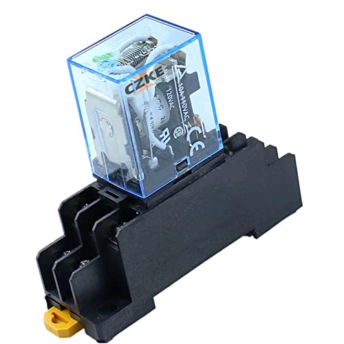 Relais petit modèle 5A DPDT 14pin avec bobine AC 220V et son socle robuste