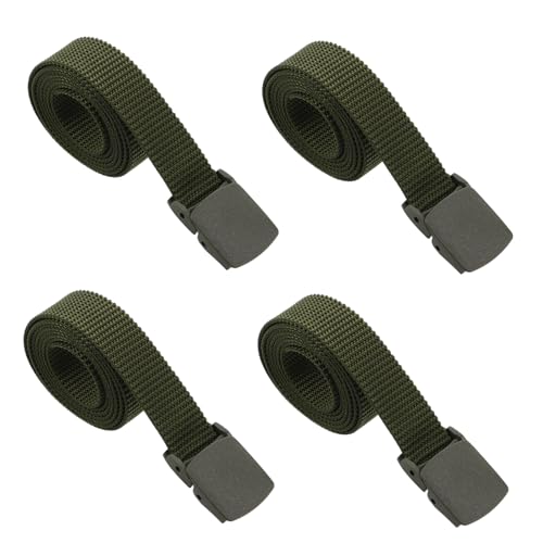 4pcs Stretch Belt Men Outdoor Waist Belt for Camping Adventure Climbing