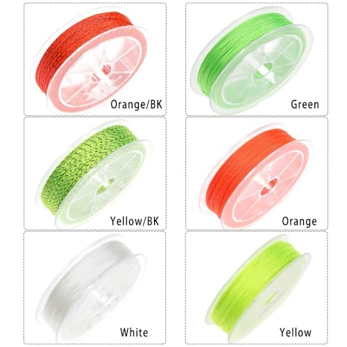 Set de 6 líneas de respaldo para pesca 50M 20LB/30LB miniatura 4