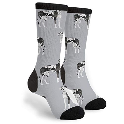 Packsjap Great Dane Men & Women Casual Cool Cute Crazy Funny Athletic Sport Colorful Fancy Novelty Graphic Crew Tube Socks