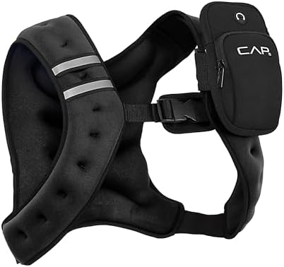 CAP Barbell 8 lb Weighted Vest – Best Budget Weighted Vest with Phone Storage