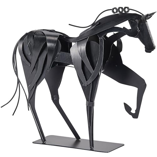 Estatua de Caballo de Metal hecha a mano y pintada