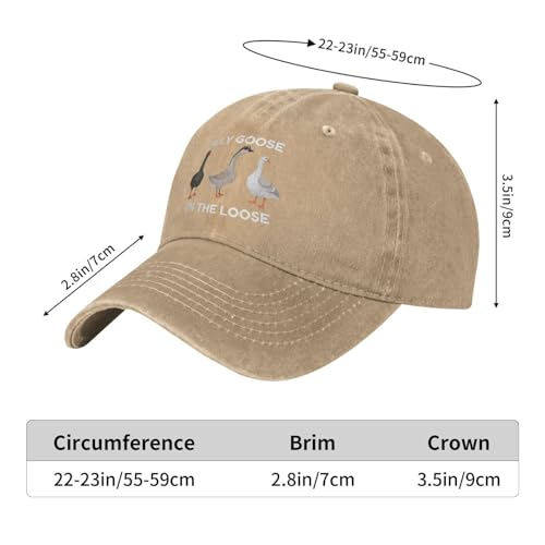 Image of Funny Silly Goose Hat Silly Goosee On The Loose Hat for Women Dad Hats Funny Hats