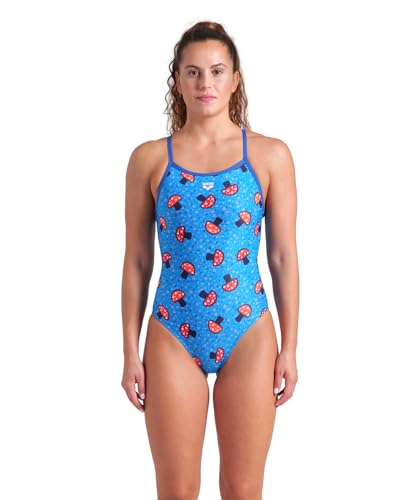 ARENA Women's Performance Funny Prints Collection Mushrooms Lightdrop Back Swimsuit