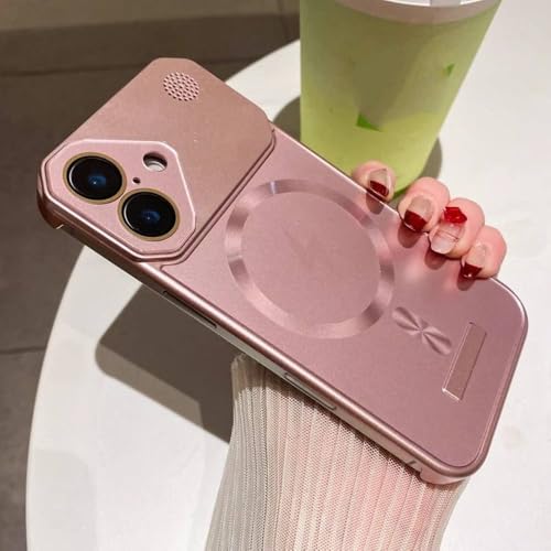 Coque iPhone 16 Pro Max magnétique antichoc polycarbonate rose
